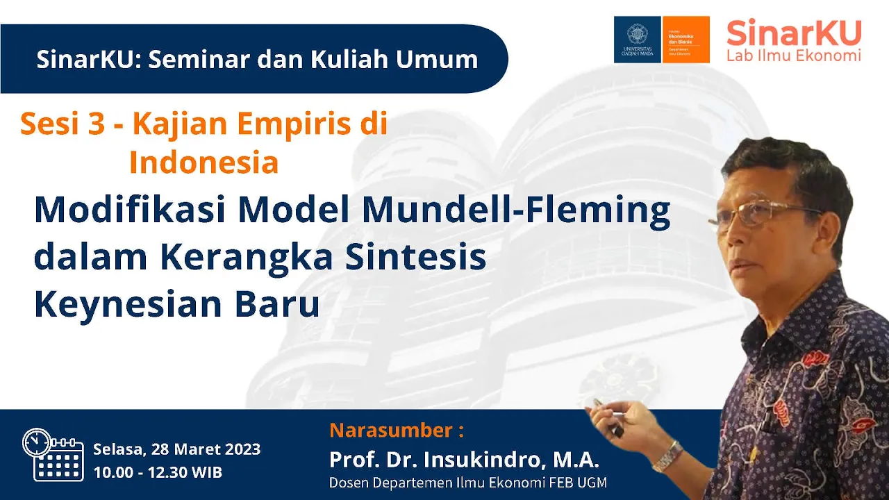 SinarKU: "Modifikasi Model Mundell-Fleming dalam Kerangka Sintesis Keynesian Baru"- Kajian Empiris