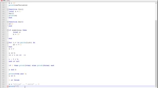 Lua tutorial part 1 - progamming language basics data types basic operators