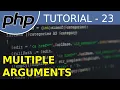 Multiple Arguments in a Function - PHP Tutorial For Beginners With Examples