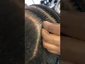 Stitch braid with a needle