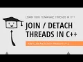 Join And Detach In C