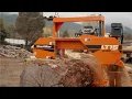 Wood-Mizer LT15 Wide In Action Hardwood Milling with Portable Sawmill