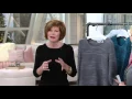 Liz Claiborne New York Scoop Neck Jacquard Textured Top on QVC