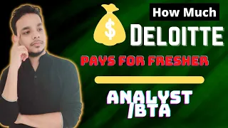 Deloitte BTA Business Technology Analyst Analyst CTC Breakdown Salary Structure Joining Bonus