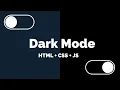 Dark Mode CSS e JavaScript Aprenda Aqui