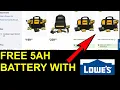 FREE 5 ah Battery W DeWalt XTREME 12 Volt Max Lowes