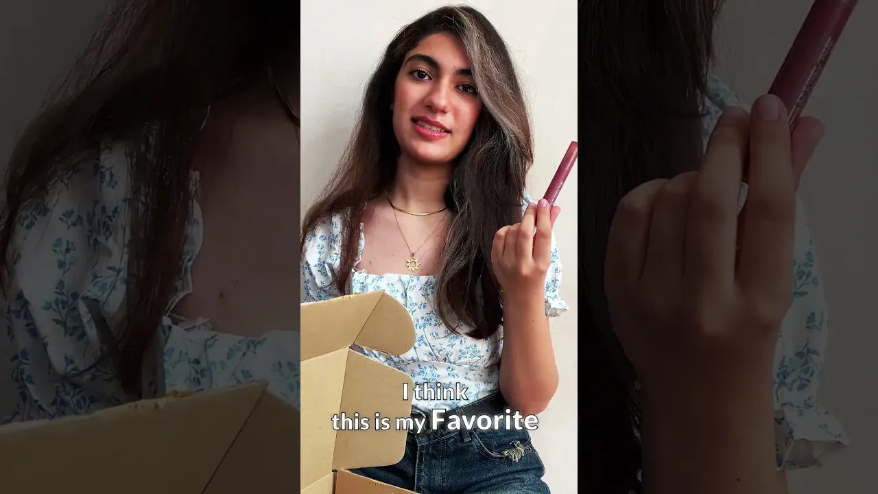 A person unboxes LuxBeautyPlus beauty products and recommends them to viewers.