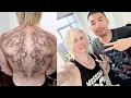 5 Hour CYBER SIGILISM Tattoo Full Back Tribal with High Office Fire