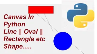 Canvas Shapes Rectangle Oval Line In Python Using tkinter