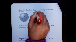 Geometry Unit 11 Spheres Surface Area and Volume