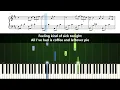 Laufey - Let You Break My Heart Again - Piano Tutorial with Sheet Music