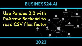 Use Pandas 2 0 with PyArrow Backend to read CSV files faster