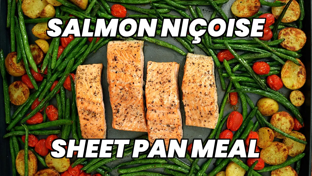 Salmon Nioise Sheet Pan Meal