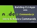 Node JS CLI Tutorials - Intro Basics with Commander js