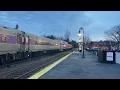 2020-12-31 MBTA Fitchburg Line Inbound at West Concord