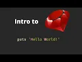 Intro to Ruby - Run code in a matter of minutes