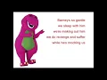 Barney Song Backwards
