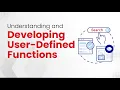 Understanding and Developing user-defined functions Free course TimesPro
