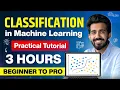 Classification in Machine Learning Full Tutorial in 3 Hours 1 Project 2026 Updated