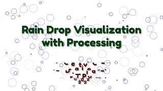 Rain drop visualization with Processing live creative coding