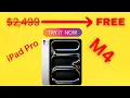 How To Get A Free M4 iPad Pro From Apple 2024 Easy Trick
