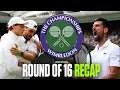 2025 Wimbledon Round of 16 Recap: Sinner wins due to Dimitrov's injury, Djokovic advances \u0026 MORE