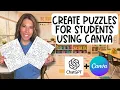 Create Puzzles for Your Students in Minutes Using Canva ChatGPT for Any Classroom Subject Topic