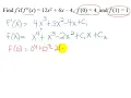 Find a Function Given 2nd Derivative and 2 Initial Values 1