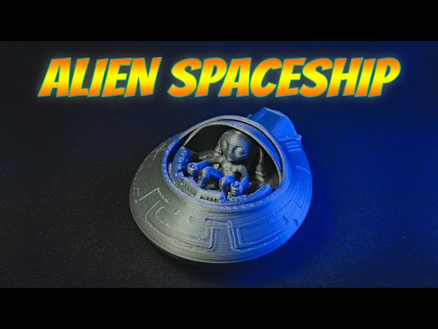 Alien Spaceship - Print in place video thumbnail