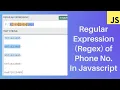 Phone validation in javascript in hindi Regular expressions Javascript tutorial for beginners - 42