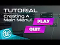UE4 Tutorial - Creating a Main Menu
