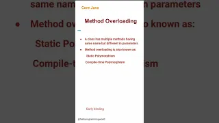 Method Overloading 13