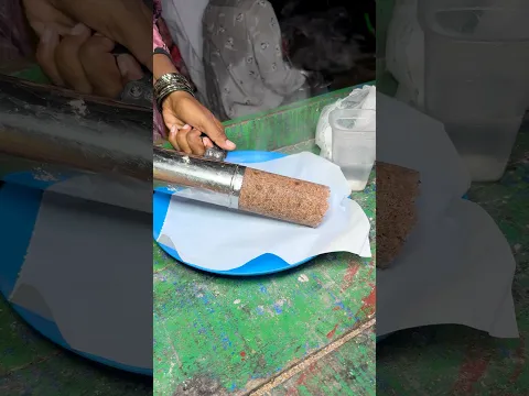 Tamil Lady Making Special Ragi Puttu #shorts
