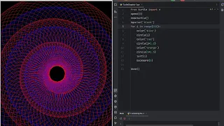 Creating Mesmerizing Turtle Graphics with Python Turtle ASMR - No Talking