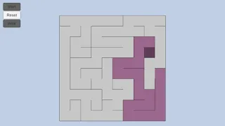 Procedural maze generation using the Growing tree algorithm