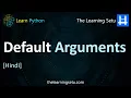 Default arguments in Python Hindi The Learning Setu