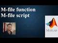 m-file script m-file function