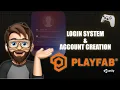 PlayFab Unity Login Signup System From Scratch for Beginners Account Creation Tutorial
