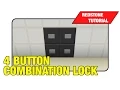 Combination Lock 4 Button Redstone Tutorial Minecraft Xbox TU17