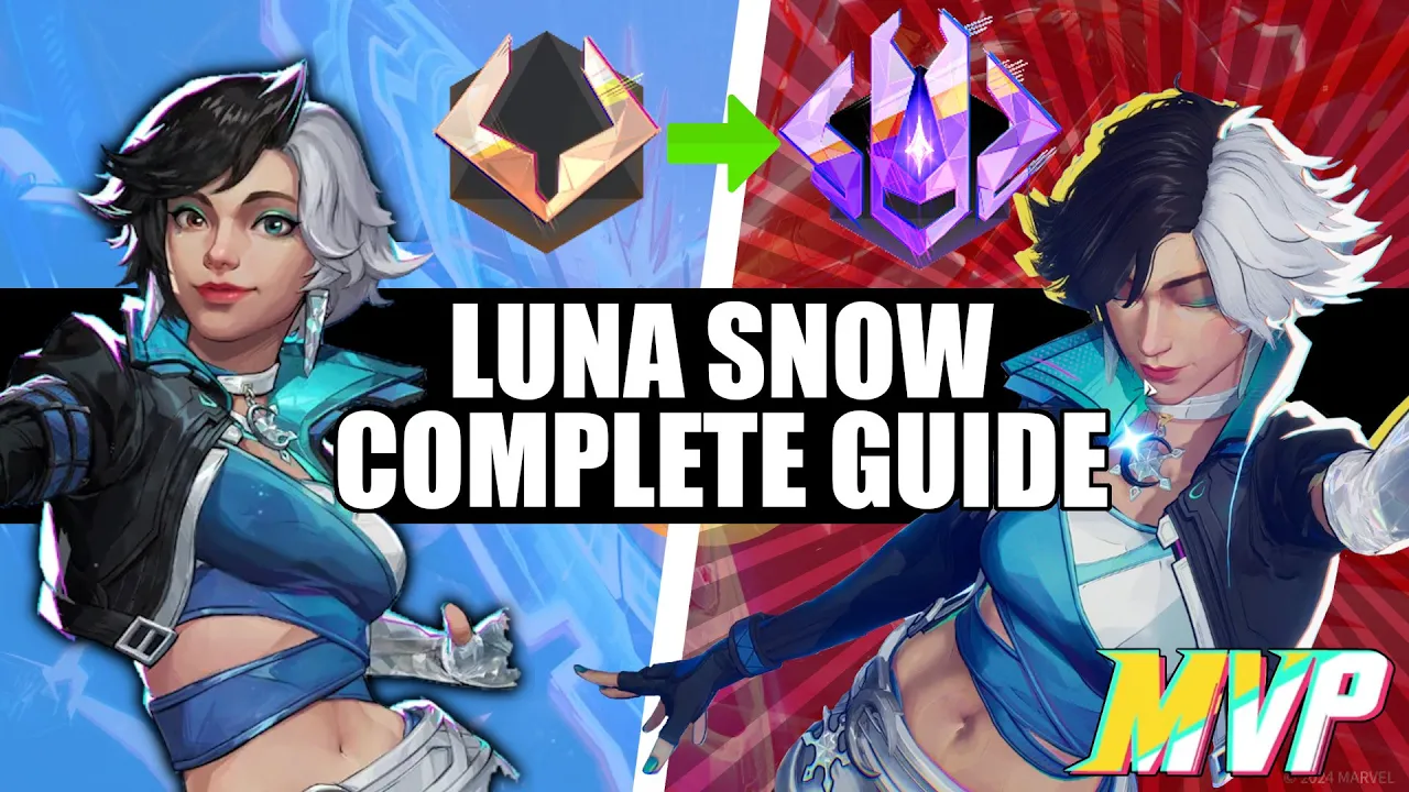 Outline Video Luna Snow solo queue to GM - Marvel Rivals Grandmaster Guide
