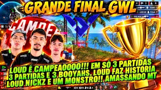 SURREAL! LOUD É CAMPEÃOOOO COM 3 QUEDAS!!, 3 BOOYAHS SEGUIDOS E LEVA O TITULO, NICKZ AMASSA GERAL