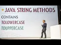 Java String contains toLowerCase toUpperCase