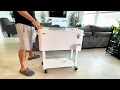 Review - VINGLI 80 Quart Rolling Ice Chest Cooler