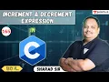 Increment and Decrement Expression in C Programming C Language Tutorial Tpoint Tech
