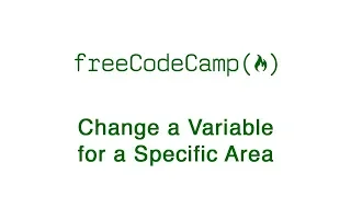 Basic CSS - Change a variable for a specific area