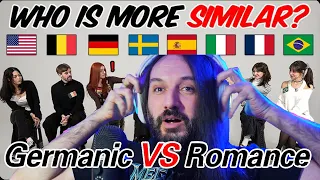 Germanic VS Romance - Can They Understand Each Other l Which Group is more Similar