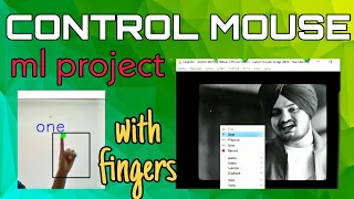 python machine learning project control your mouse using fingers opencv