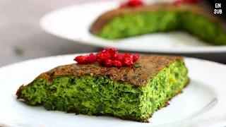 طرز تهیه کوکو سبزی با پف عالی  کوکو سبزی مجلسی رو اینجوری درست کن دندنها