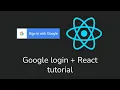 Google oAuth with React React Google API Login Google oAuth React Login Source code 100