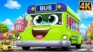 Bus Ke Pahiye Ghume Gol, बस के पीछे घुमे गोल + Nursery Videos and Preschool Cartoon Songs